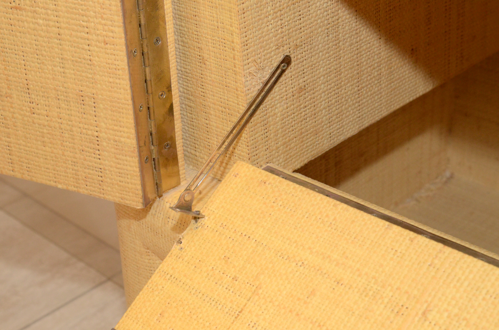 Natural Fiber Wrapped Entertainment Cabinet