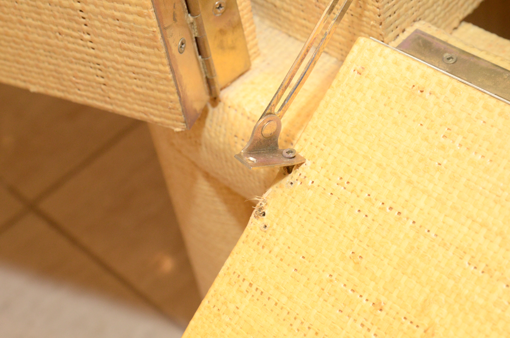 Natural Fiber Wrapped Entertainment Cabinet