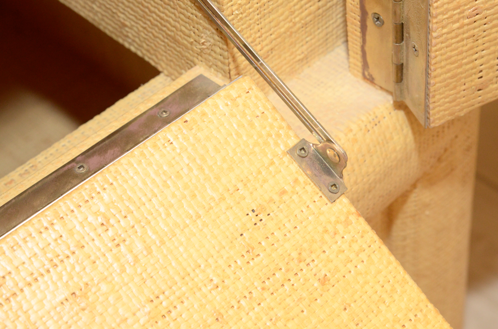 Natural Fiber Wrapped Entertainment Cabinet