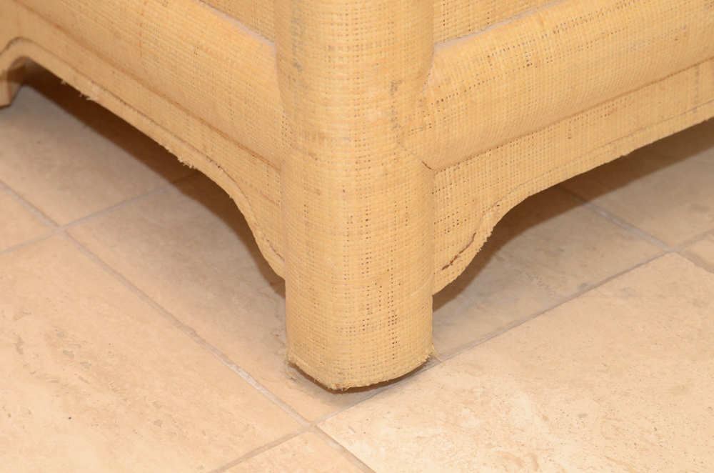 Natural Fiber Wrapped Entertainment Cabinet