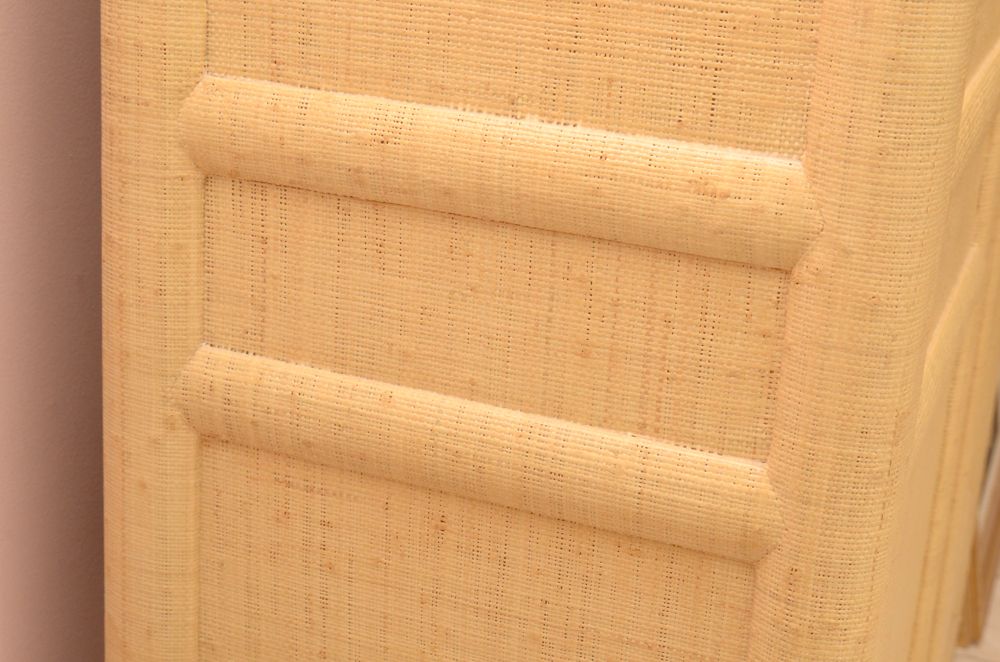 Natural Fiber Wrapped Entertainment Cabinet