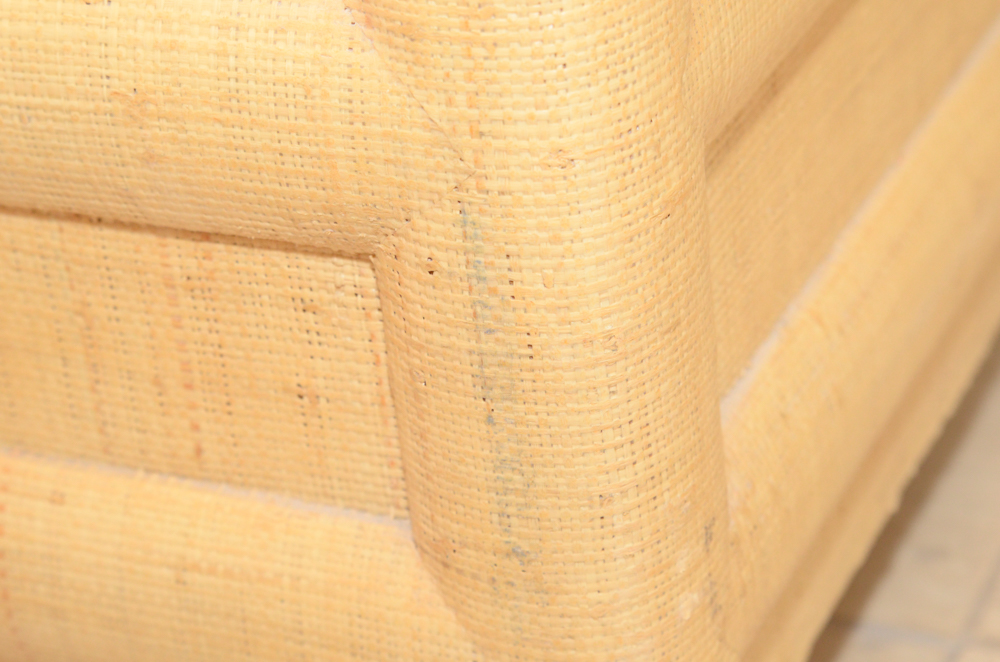 Natural Fiber Wrapped Entertainment Cabinet