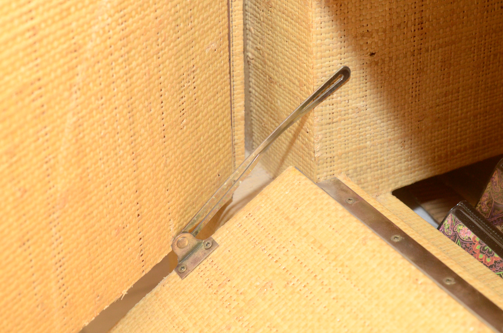 Natural Fiber Wrapped Entertainment Cabinet