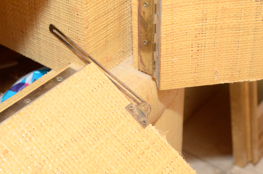 Natural Fiber Wrapped Entertainment Cabinet