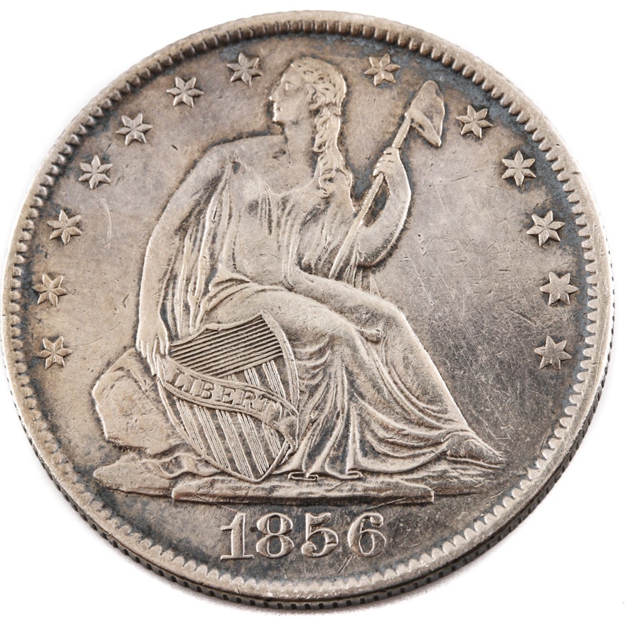 1856 O Seated Liberty Silver Half Dollar