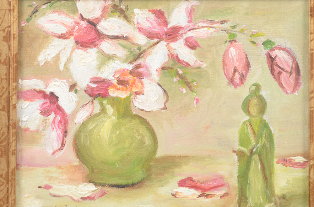 D. Hatsield Oil Painting of a Still Life