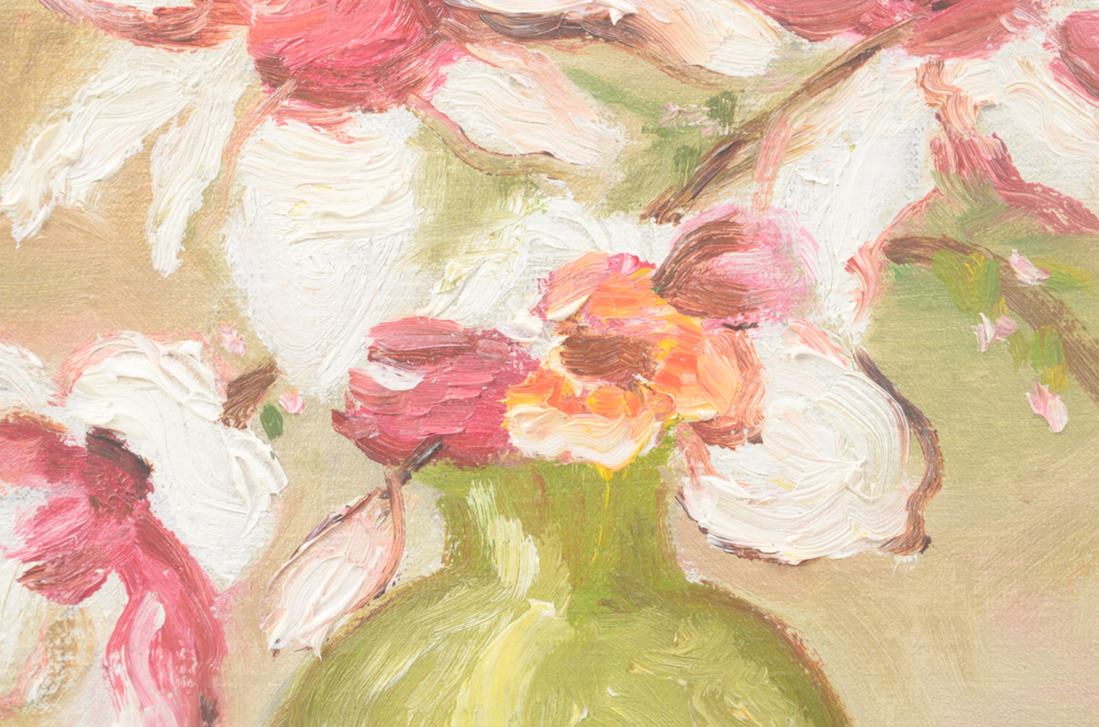 D. Hatsield Oil Painting of a Still Life