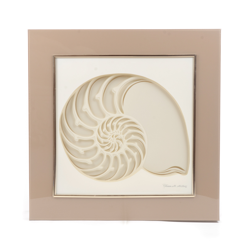 Rebecca M. Miller Cut Paper Nautilus Shell