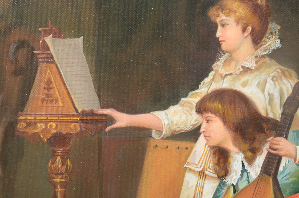 Luis Oil Painting on Canvas Genre Scene