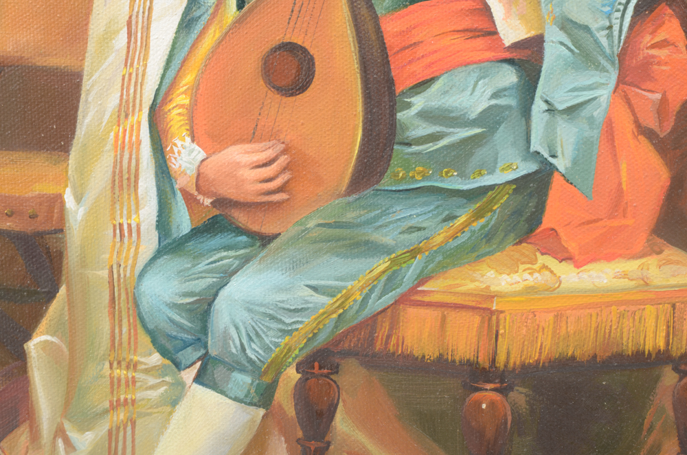 Luis Oil Painting on Canvas Genre Scene