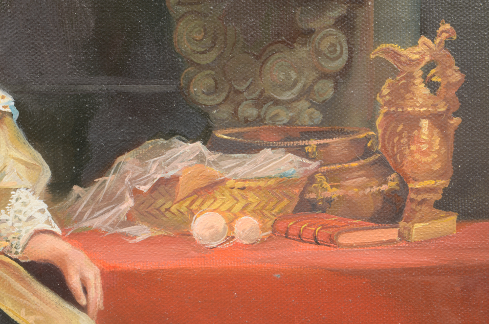 Luis Oil Painting on Canvas Genre Scene