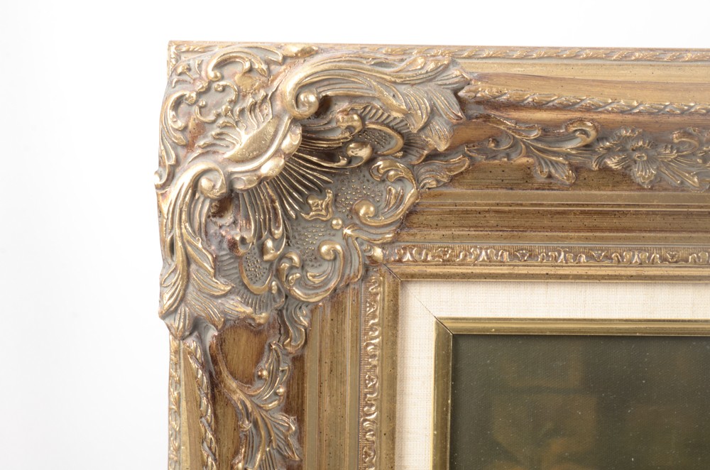 Luis Oil Painting on Canvas Genre Scene