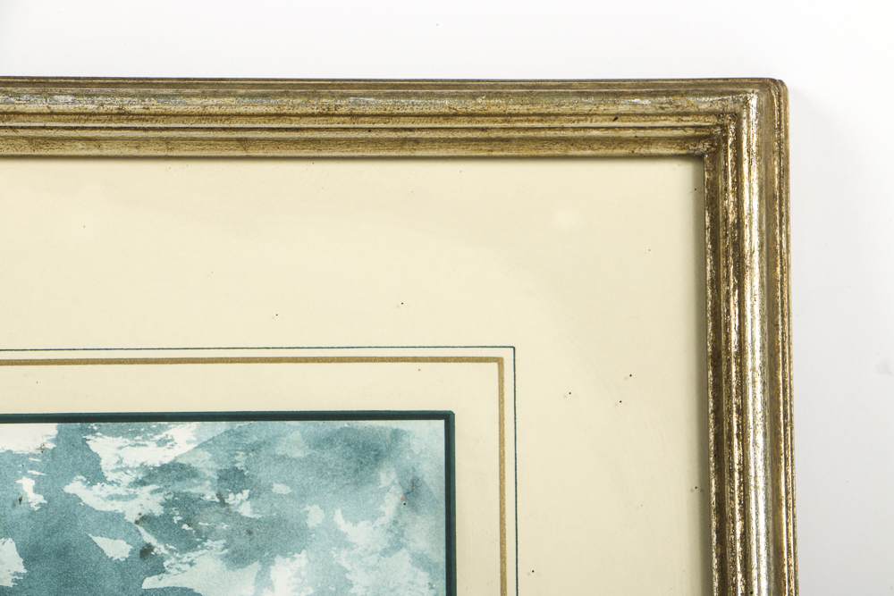 Barbara Hess Pugsley Watercolor Painting on Paper "Steamboat"