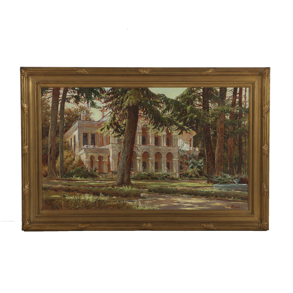 Artem Puchkov Oil Painting on Canvas "Dacha"