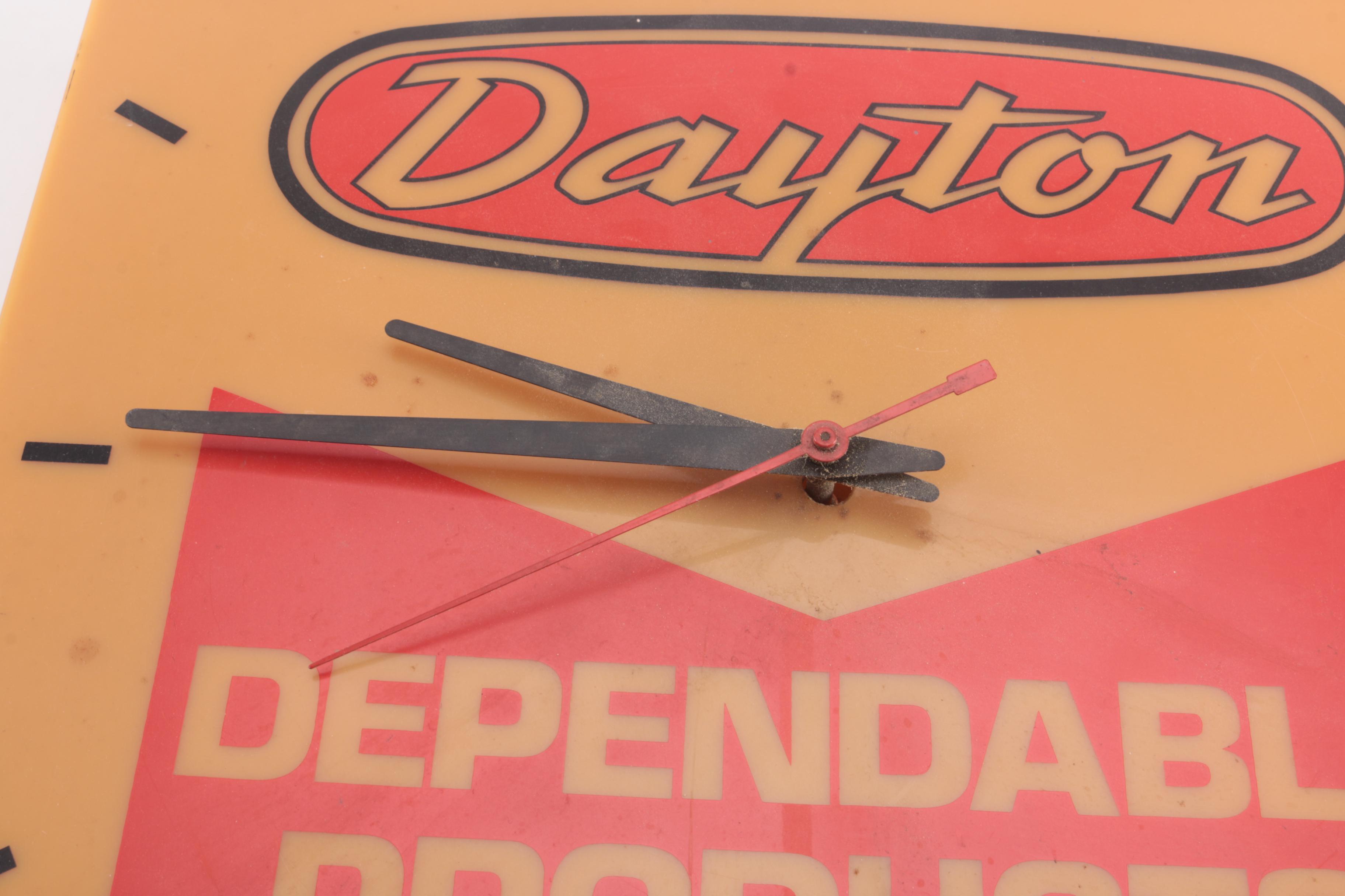 Dayton Plastic Wall Clock