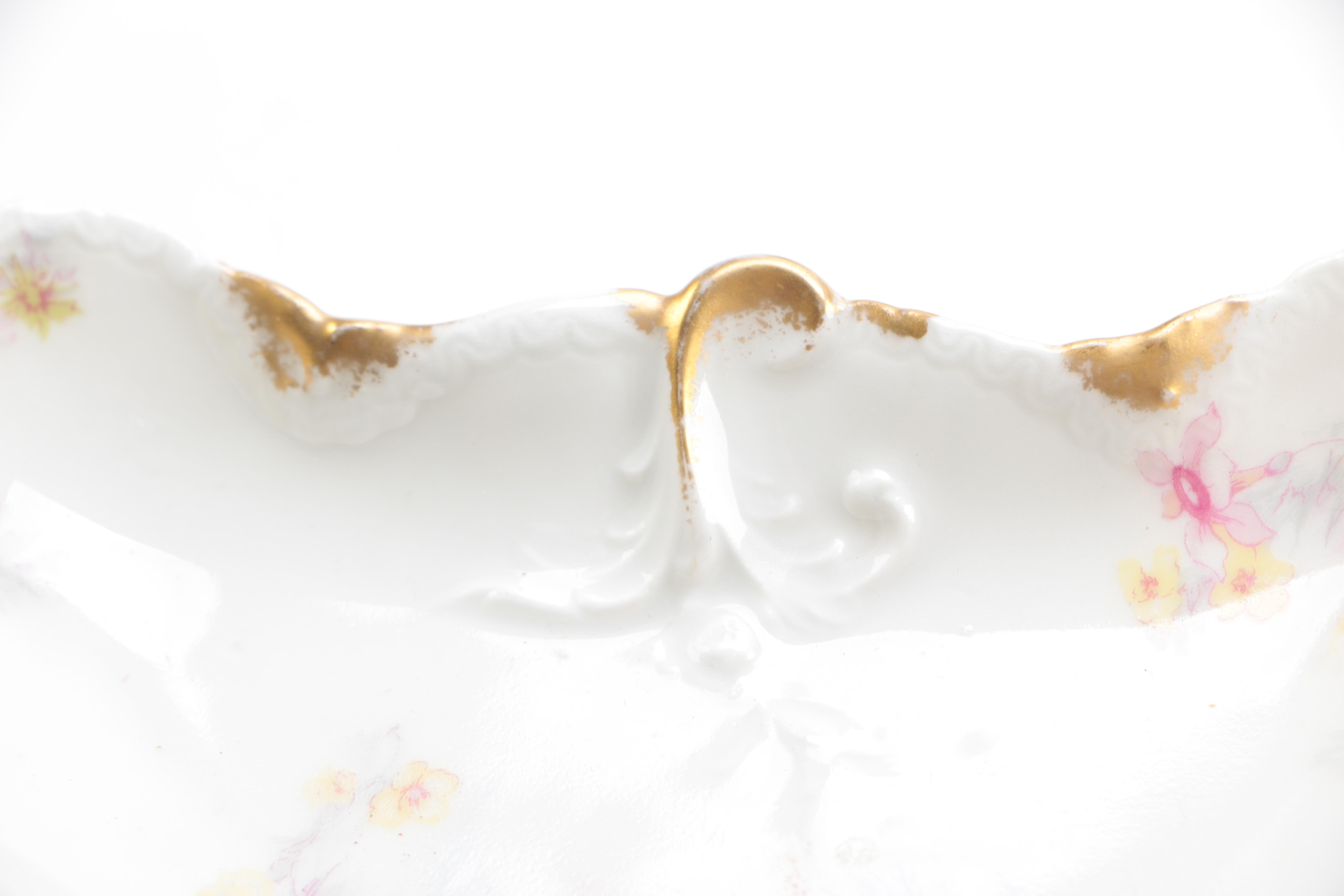 Assorted Ceramic Decor Including Haviland and Belleek