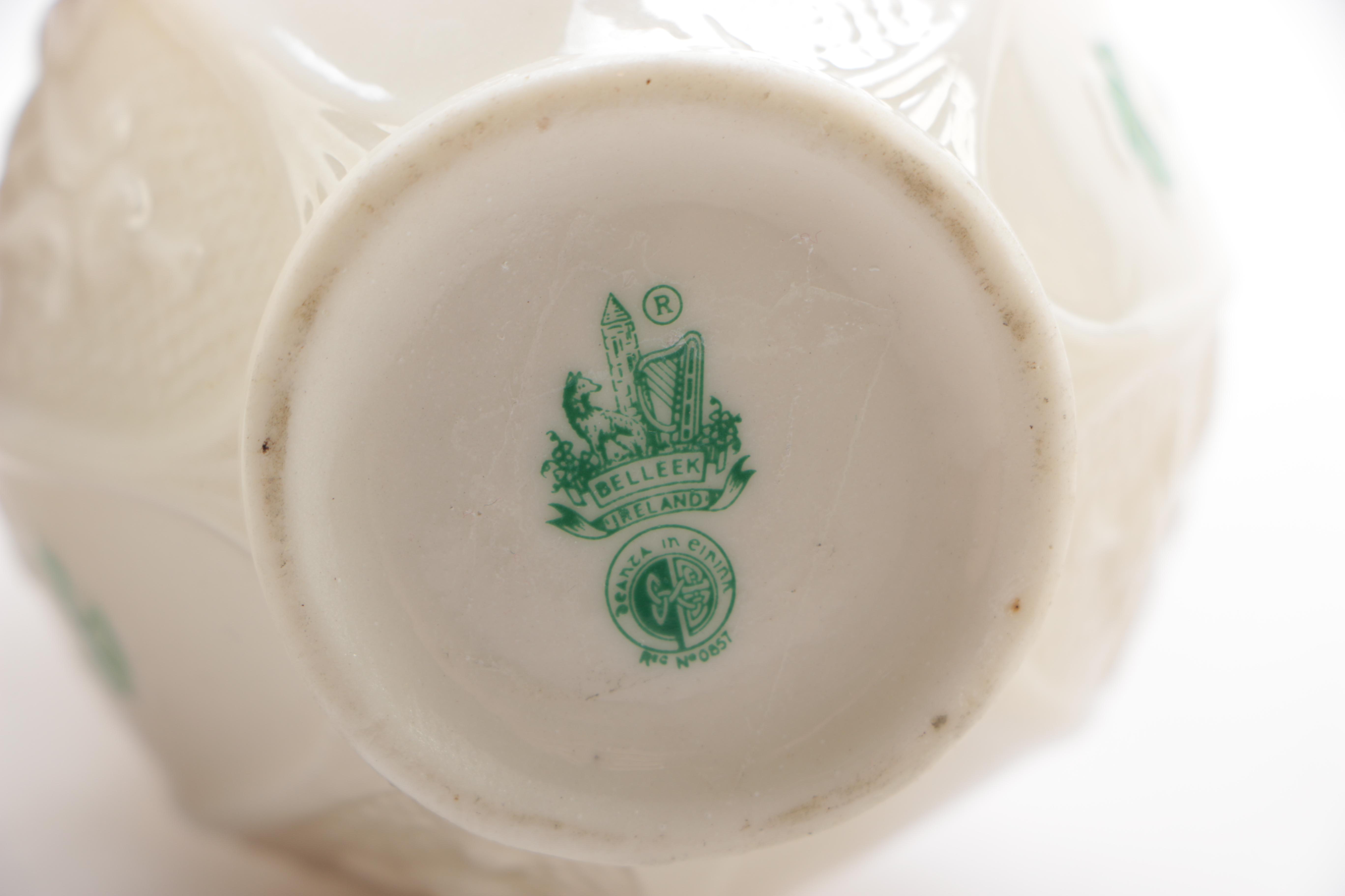 Assorted Ceramic Decor Including Haviland and Belleek