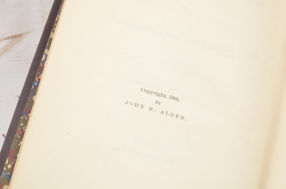 Twenty-Two Volumes of "Alden's Manifold Cyclopedia of Knowledge and Language"