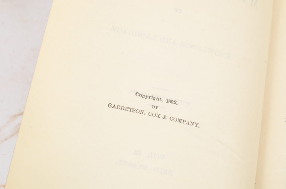 Twenty-Two Volumes of "Alden's Manifold Cyclopedia of Knowledge and Language"