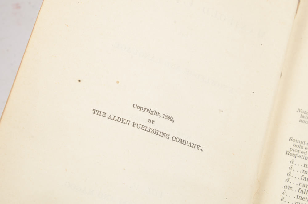 Twenty-Two Volumes of "Alden's Manifold Cyclopedia of Knowledge and Language"