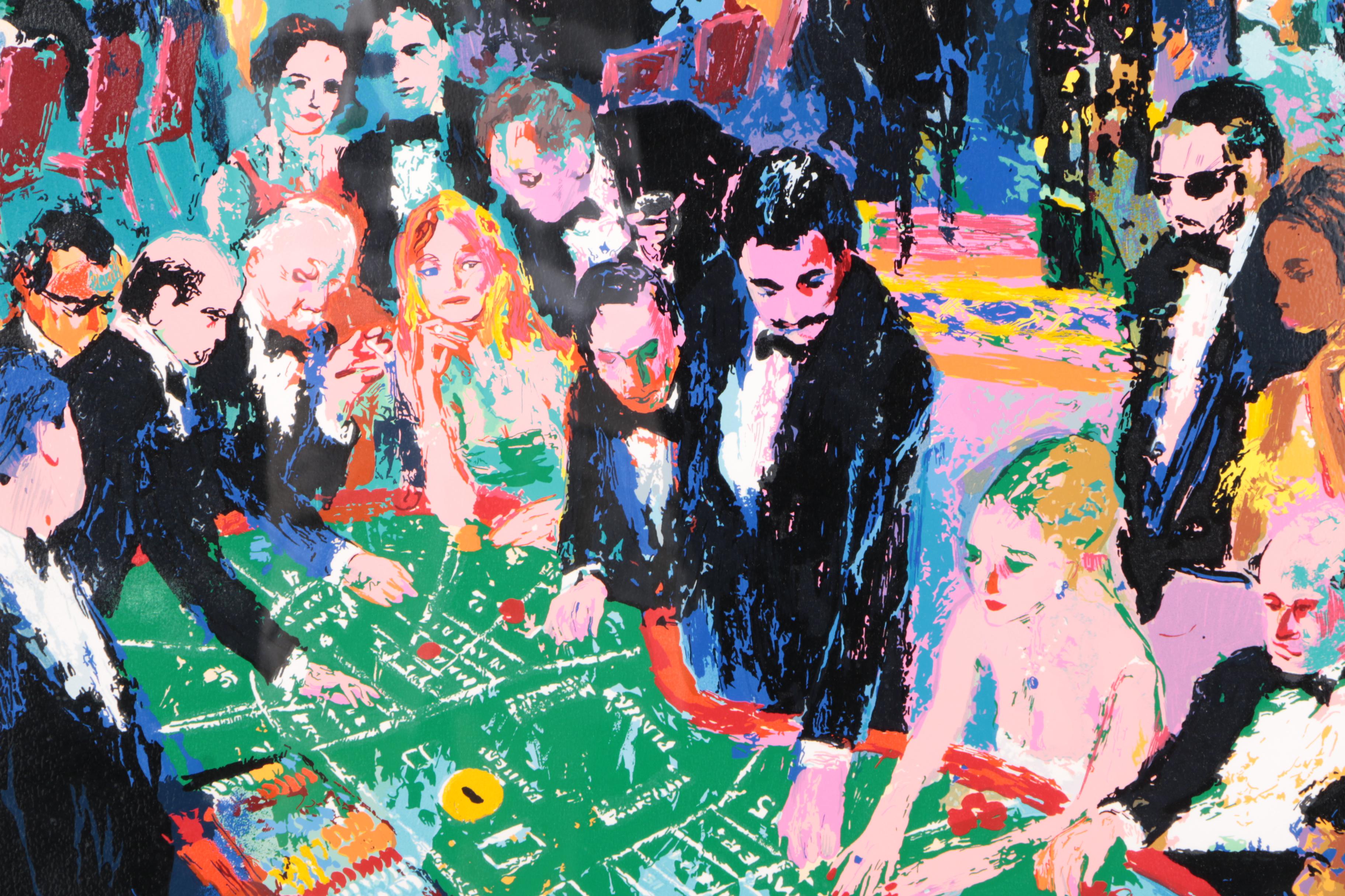 LeRoy Neiman 1994 Signed Limited Edition Serigraph "Baccarat"