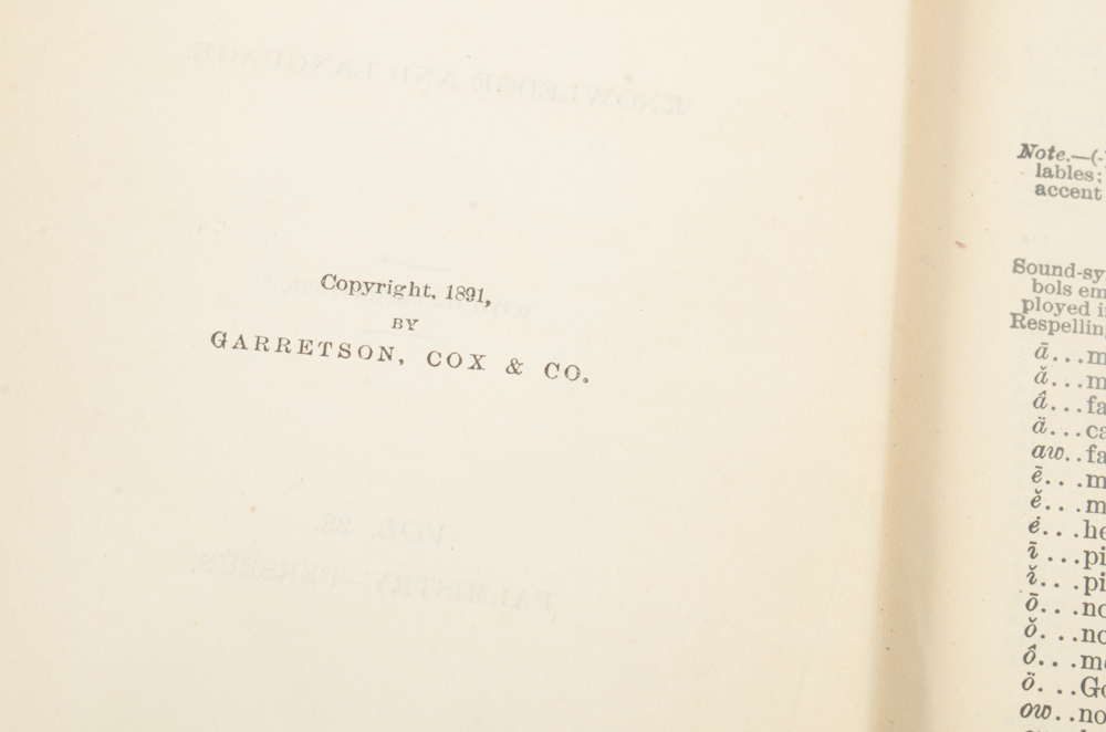 Twenty-Two Volumes of "Alden's Manifold Cyclopedia of Knowledge and Language"