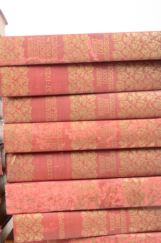Early 20th Century Twenty-Seven Volumes of Writings by Robert Louis Stevenson
