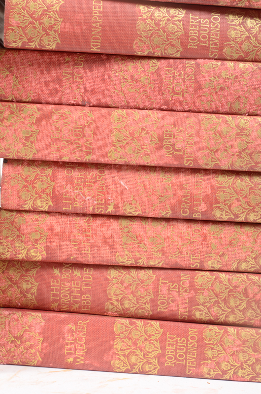 Early 20th Century Twenty-Seven Volumes of Writings by Robert Louis Stevenson