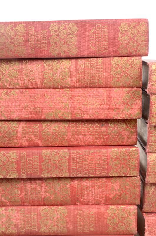 Early 20th Century Twenty-Seven Volumes of Writings by Robert Louis Stevenson