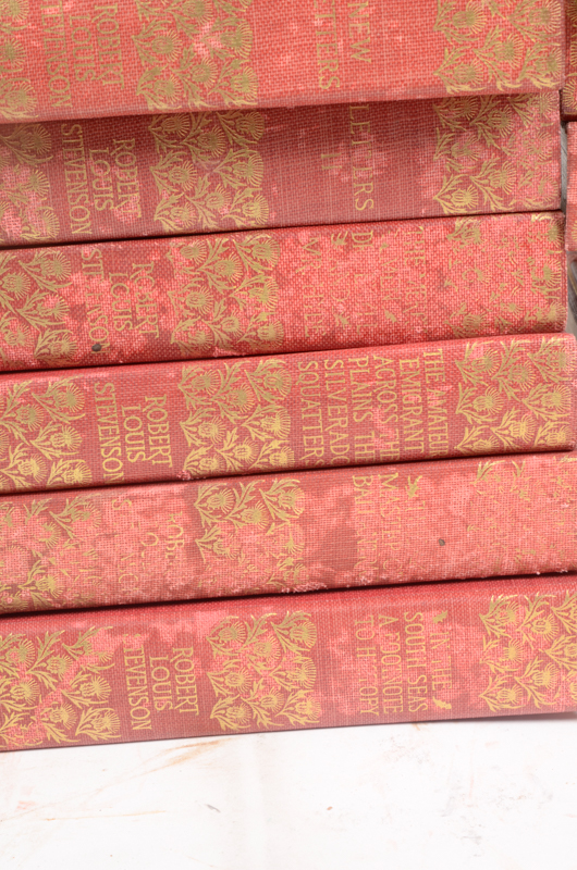 Early 20th Century Twenty-Seven Volumes of Writings by Robert Louis Stevenson