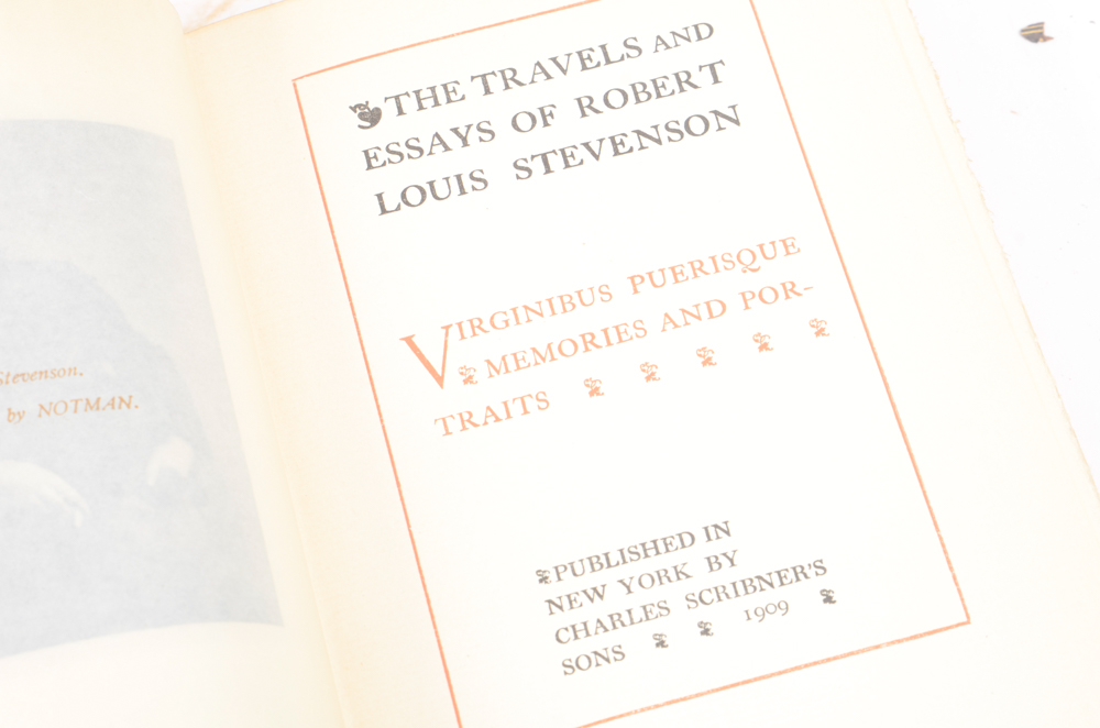 Early 20th Century Twenty-Seven Volumes of Writings by Robert Louis Stevenson