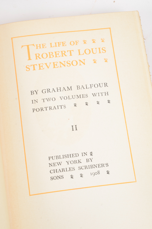 Early 20th Century Twenty-Seven Volumes of Writings by Robert Louis Stevenson