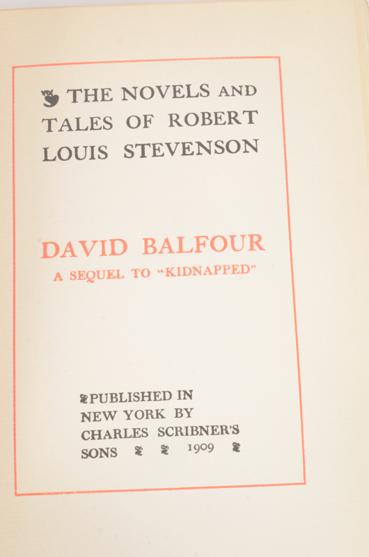 Early 20th Century Twenty-Seven Volumes of Writings by Robert Louis Stevenson