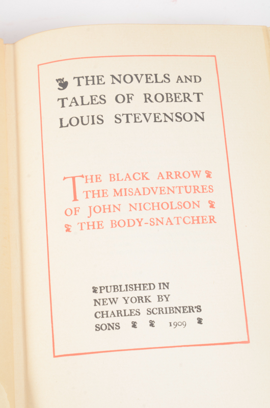 Early 20th Century Twenty-Seven Volumes of Writings by Robert Louis Stevenson