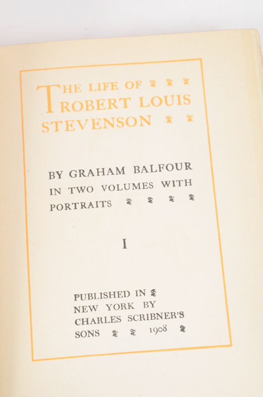 Early 20th Century Twenty-Seven Volumes of Writings by Robert Louis Stevenson