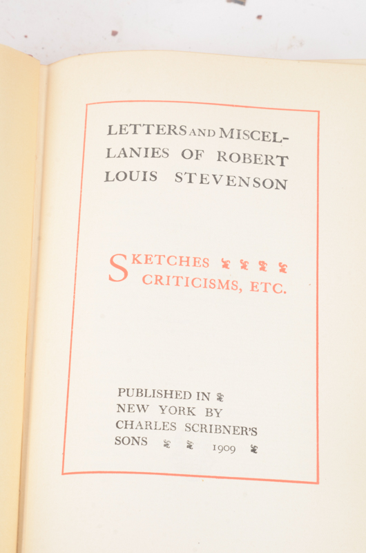 Early 20th Century Twenty-Seven Volumes of Writings by Robert Louis Stevenson