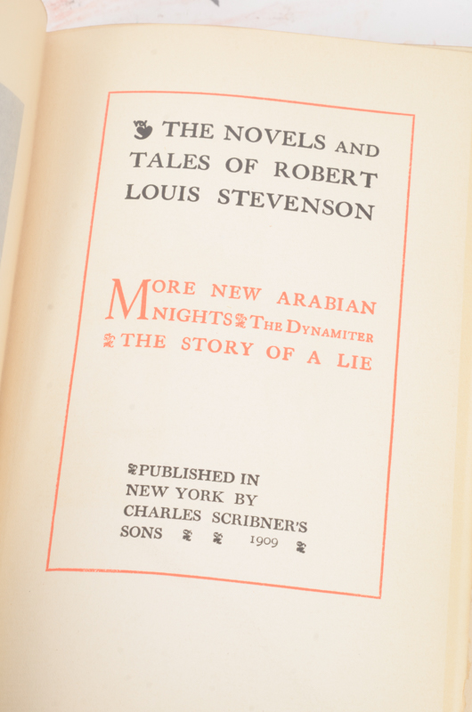 Early 20th Century Twenty-Seven Volumes of Writings by Robert Louis Stevenson