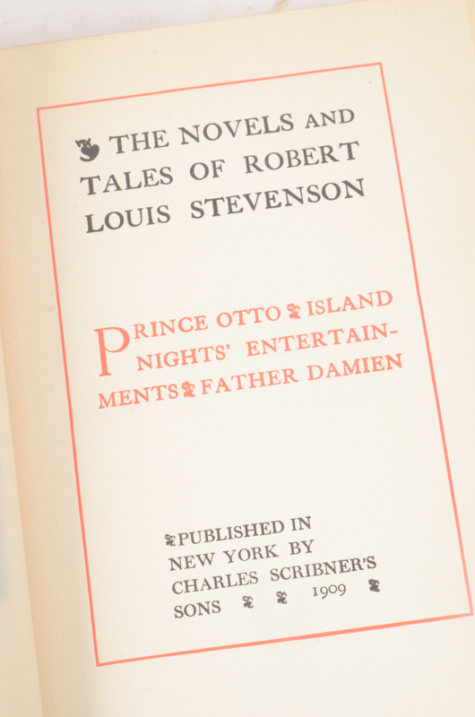 Early 20th Century Twenty-Seven Volumes of Writings by Robert Louis Stevenson
