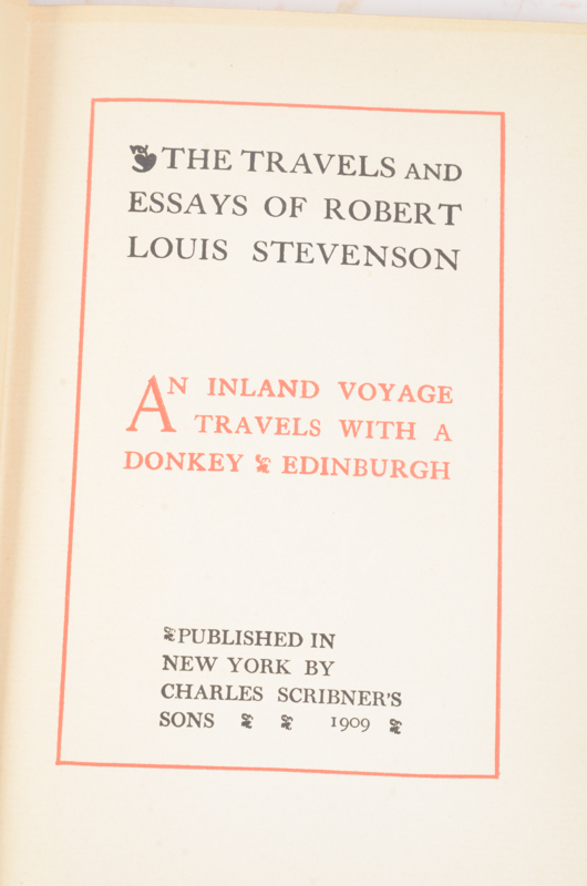 Early 20th Century Twenty-Seven Volumes of Writings by Robert Louis Stevenson