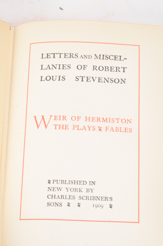 Early 20th Century Twenty-Seven Volumes of Writings by Robert Louis Stevenson