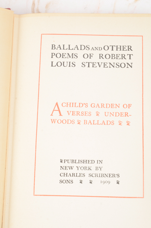 Early 20th Century Twenty-Seven Volumes of Writings by Robert Louis Stevenson