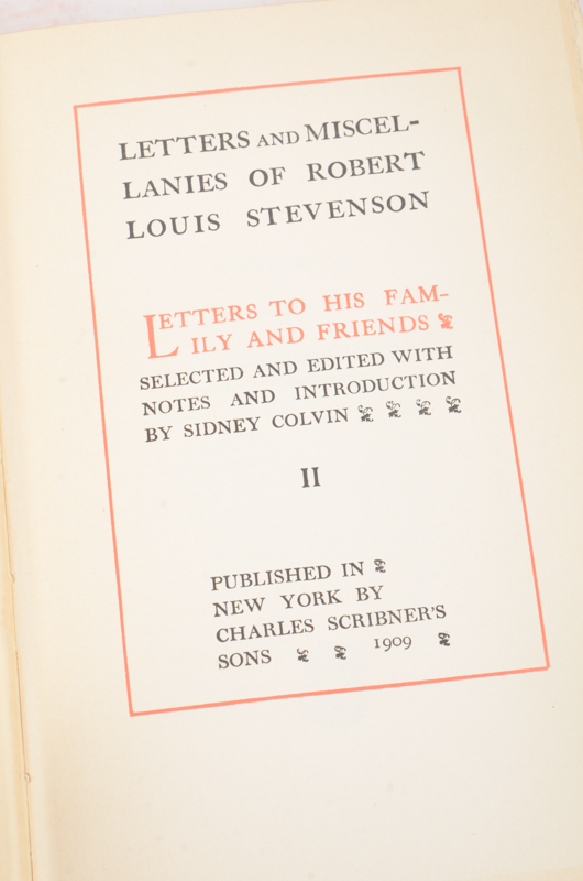 Early 20th Century Twenty-Seven Volumes of Writings by Robert Louis Stevenson