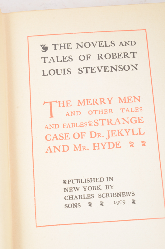 Early 20th Century Twenty-Seven Volumes of Writings by Robert Louis Stevenson