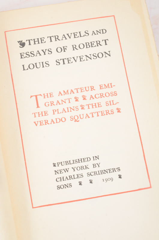 Early 20th Century Twenty-Seven Volumes of Writings by Robert Louis Stevenson