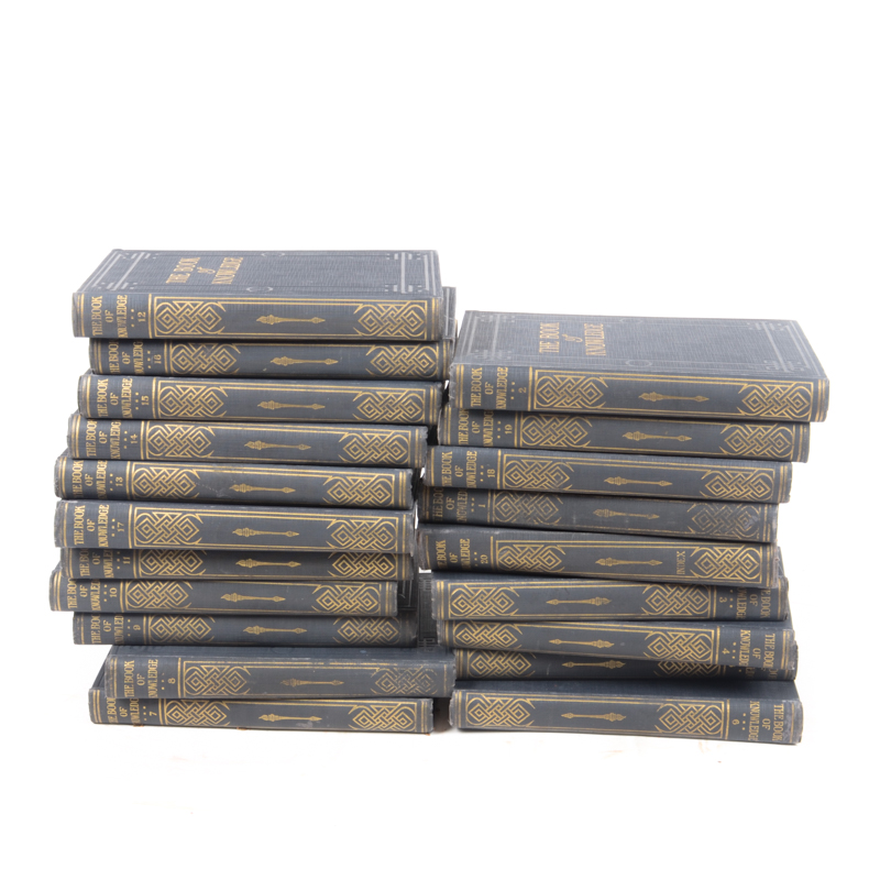1926 Book of Knowledge Children's' Encyclopedia Set Vol. 1-20