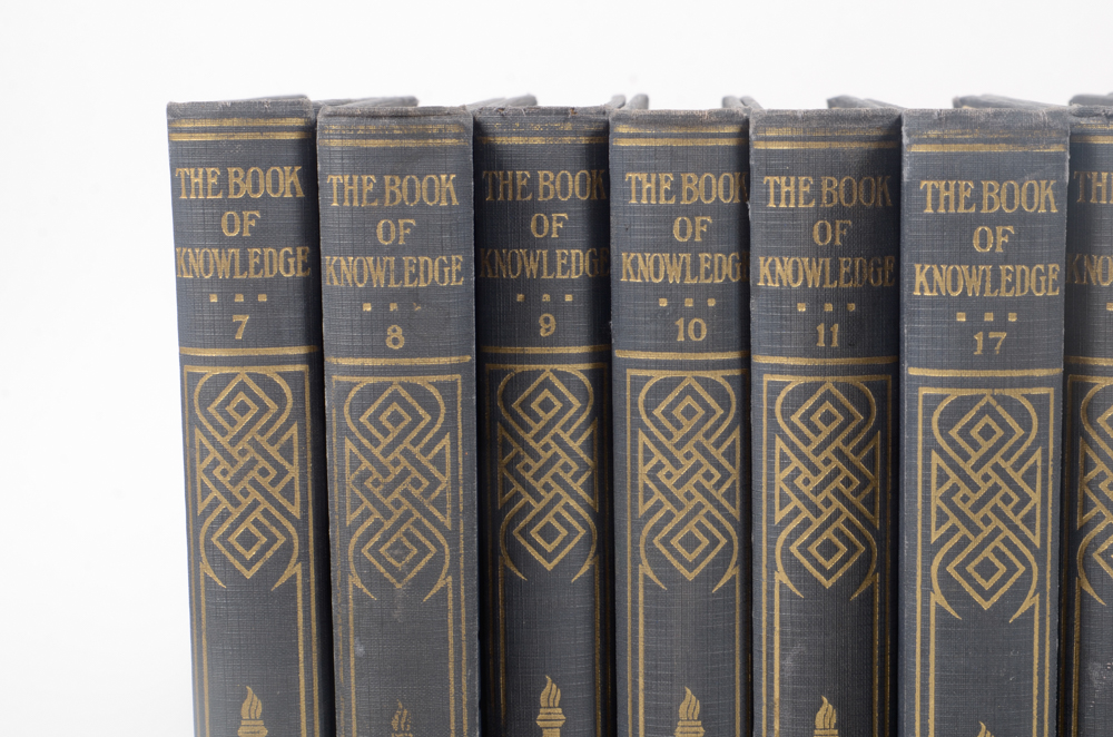 1926 Book of Knowledge Children's' Encyclopedia Set Vol. 1-20