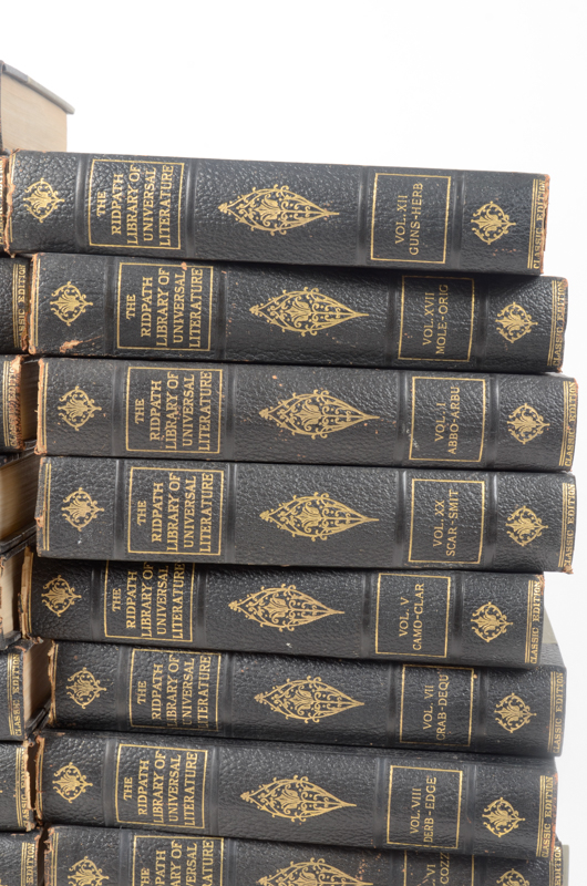 Twenty-Three Volumes of "The Ridpath Library of Universal Literature"