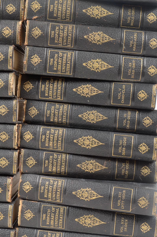 Twenty-Three Volumes of "The Ridpath Library of Universal Literature"