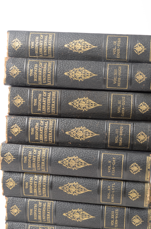 Twenty-Three Volumes of "The Ridpath Library of Universal Literature"
