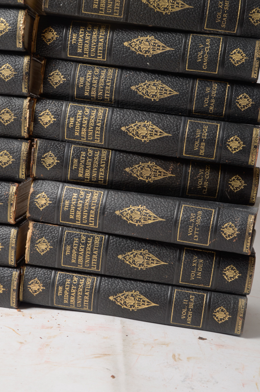 Twenty-Three Volumes of "The Ridpath Library of Universal Literature"